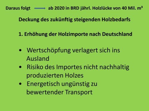 Vortrag von Dieter Kurzmeier zu "Kurzumtriebsplantagen"