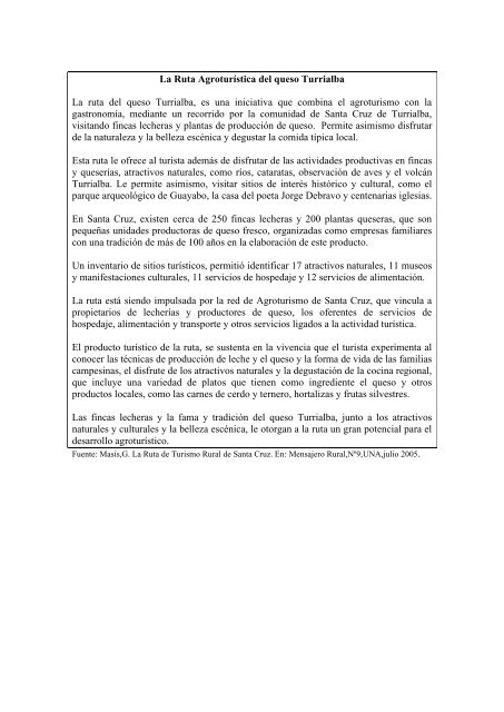 Documento Alternativas - Territorios Centroamericanos