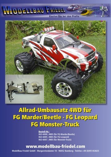 FG Allrad-Umbausatz 4WD Information - Modellbau Friedel GmbH