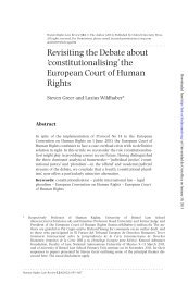 the European Court of Human Rights - Corte Interamericana de ...