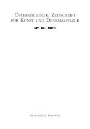 Österreichische Zeitschrift für Kunst und Denkmalpflege, Heft 4/2011 ...