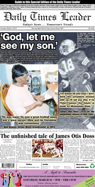 The unfinished tale of James Otis Doss - Daily Times Leader