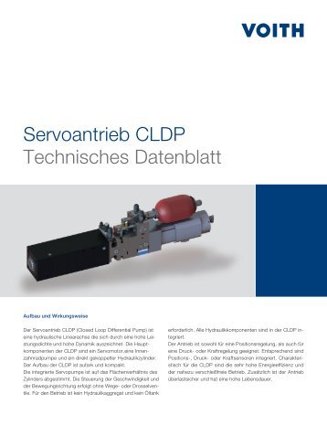 Servoantrieb CLDP - Voith