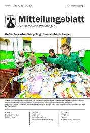 Mitteilungsblatt - Weisslingen