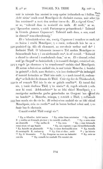 Togail na Tebe = The Thebiad of Statius : the Irish text