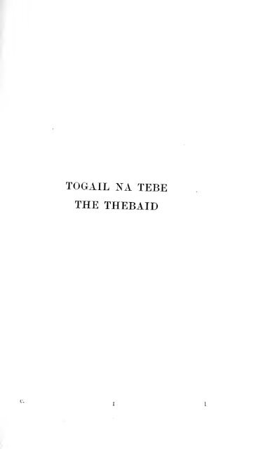 Togail na Tebe = The Thebiad of Statius : the Irish text