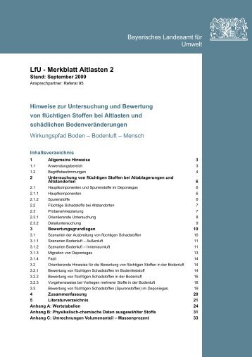 LfU - Merkblatt Altlasten 2 - Bayerisches Staatsministerium für ...