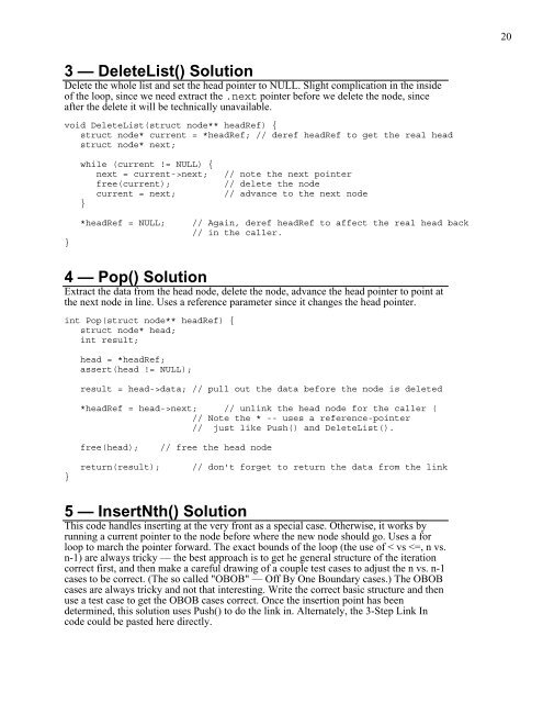 Linked List Problems