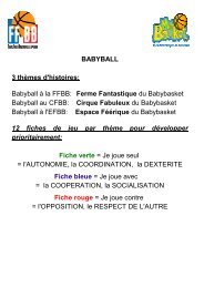 fiches babyball les poules