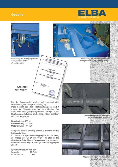 Options - ELBA-WERK Maschinen-Gesellschaft mbH