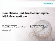 Compliance und ihre Bedeutung bei M&A-Transaktionen - MMA ...