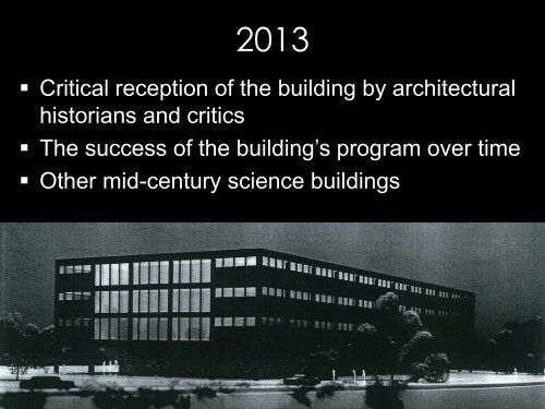 Mies, Modernism, and Mellon Hall