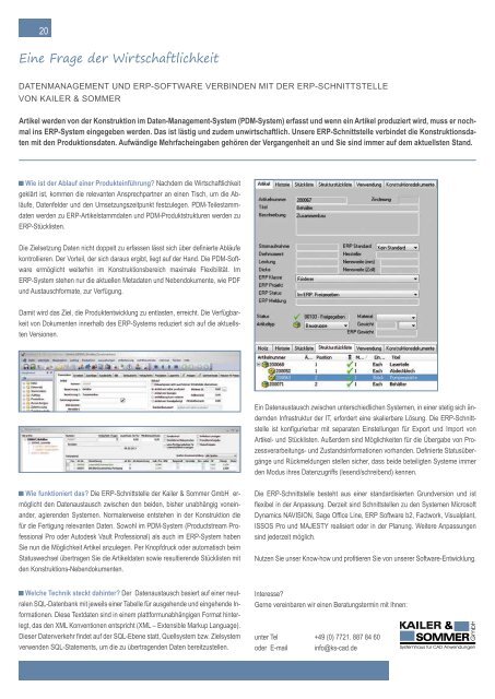 PDF lesen! - Kailer & Sommer GmbH