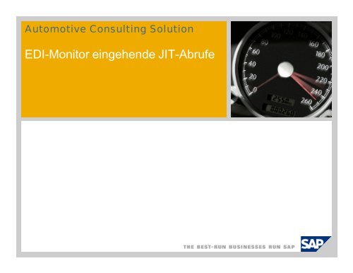 EDI-Monitor eingehende JIT-Abrufe - SAP.com