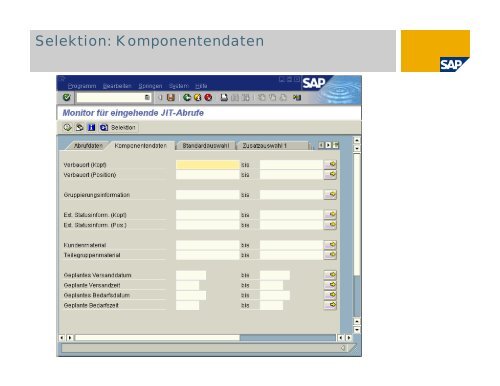 EDI-Monitor eingehende JIT-Abrufe - SAP.com
