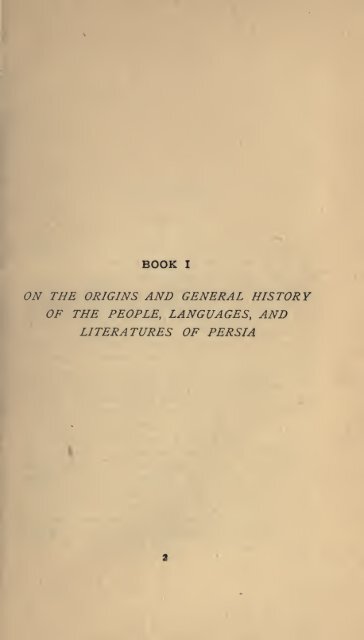 A literary history of Persia