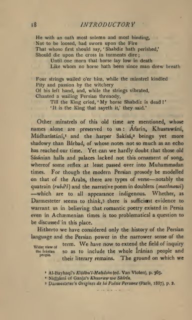 A literary history of Persia