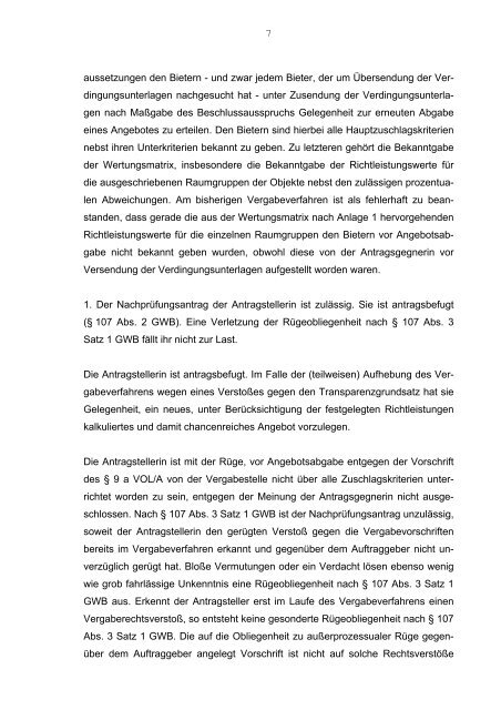 oberlandesgericht düsseldorf beschluss - Oeffentliche Auftraege