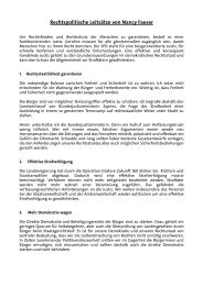 Rechtspolitische Leitsätze von Nancy Faeser - SPD Hessen