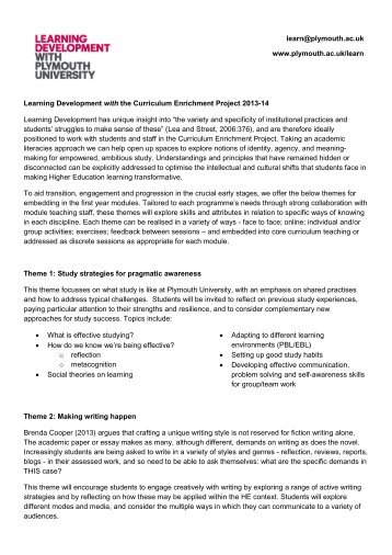 Learning Development and the CEP.pdf - Plymouth