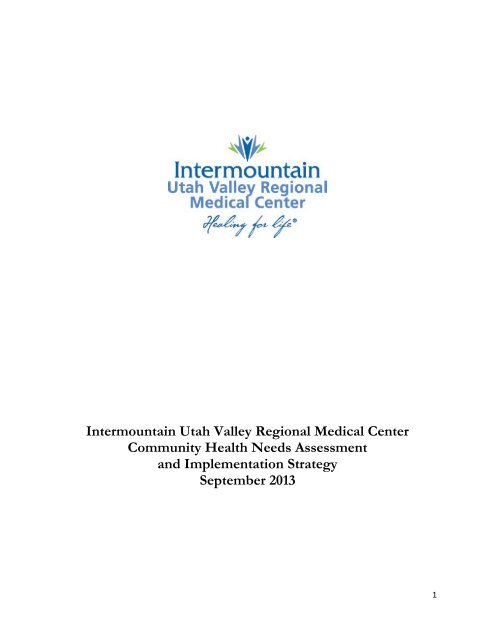 Utah Valley Regional Medical Center CHNA - Intermountain ...