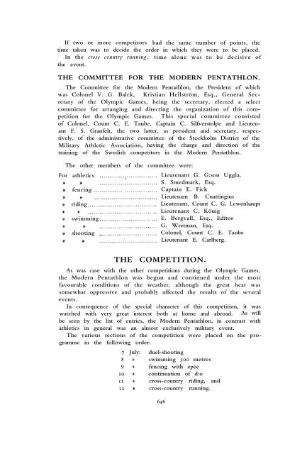 1912 Olympic Games Official Report Part 2