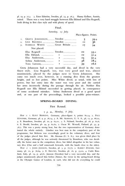 1912 Olympic Games Official Report Part 2