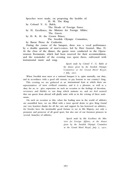 1912 Olympic Games Official Report Part 2