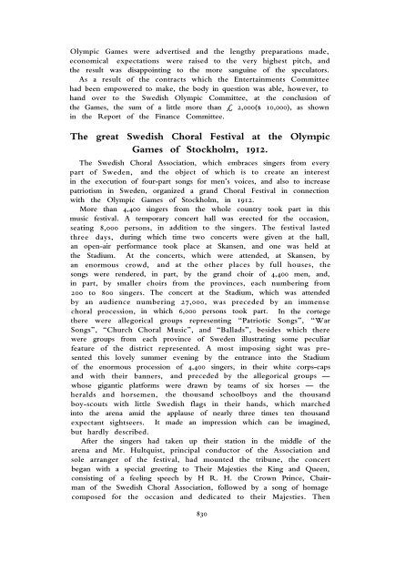 1912 Olympic Games Official Report Part 2