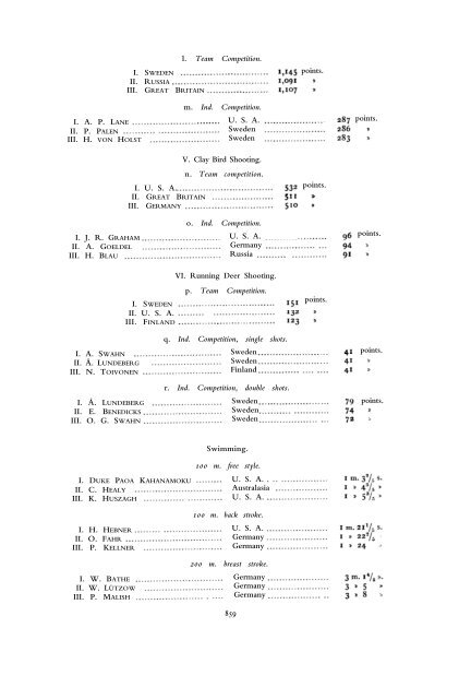 1912 Olympic Games Official Report Part 2