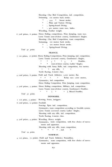 1912 Olympic Games Official Report Part 2