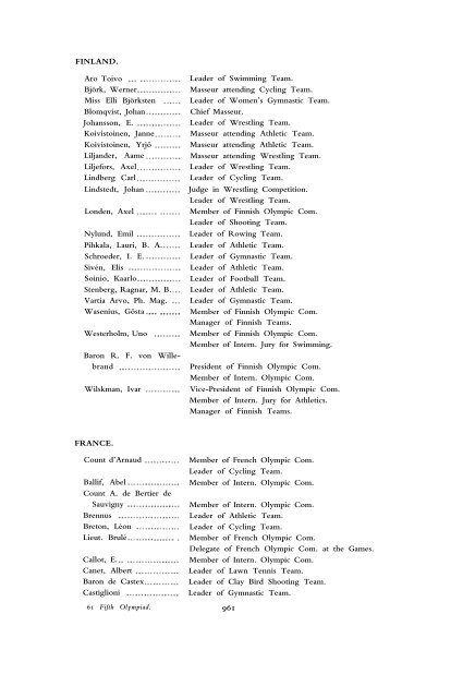 1912 Olympic Games Official Report Part 2