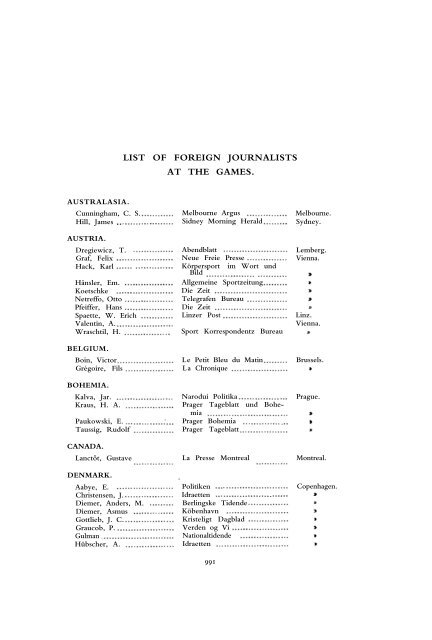 1912 Olympic Games Official Report Part 2