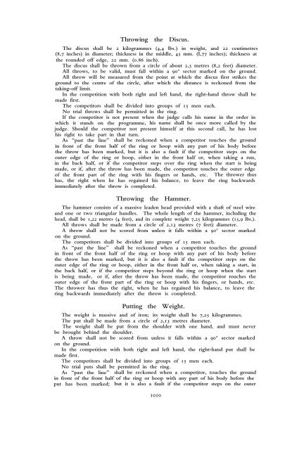 1912 Olympic Games Official Report Part 2