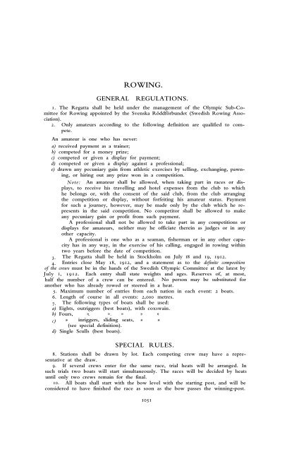 1912 Olympic Games Official Report Part 2