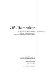 Liste der Projekte und Abschlussarbeits-Themen - Institut für ...