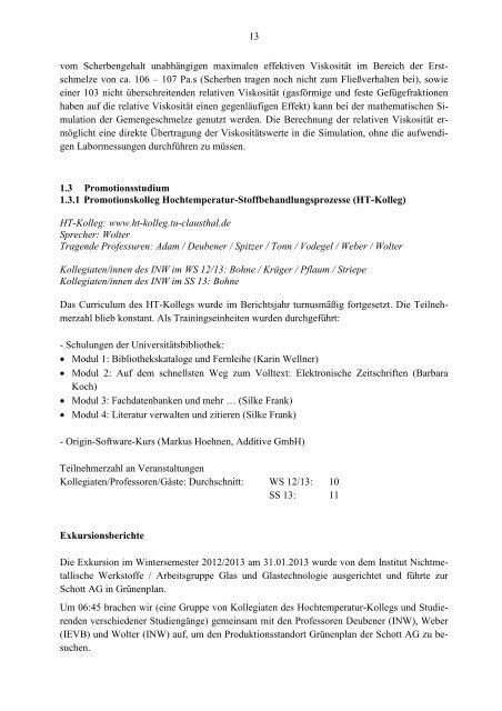 Segerkegel 2013 [PDF, 3,9MB] - Institut für Nichtmetallische Werkstoffe