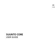 Suunto core user guide