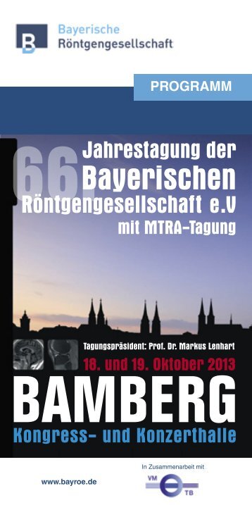 Programm der 66. Jahrestagung 2013 in Bamberg - bayroe.de