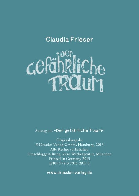 Leseprobe (PDF) - Dressler Verlag