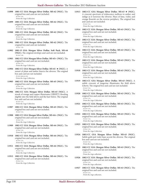 (U.S. Coins) Catalog - Stack's Bowers