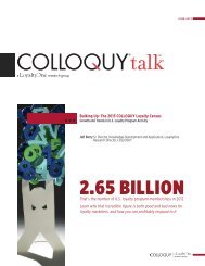 The 2013 COLLOQUY Loyalty Census