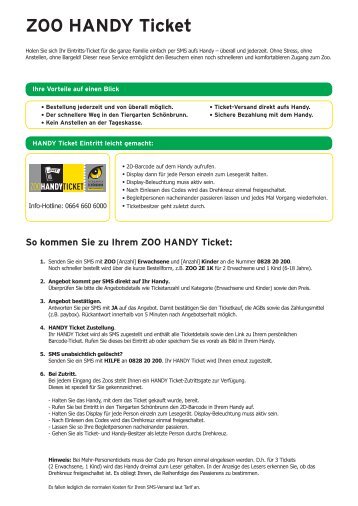 ZOO HANDY Ticket - Tiergarten Schönbrunn