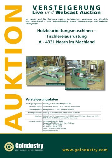 vERSTEIGERUNG