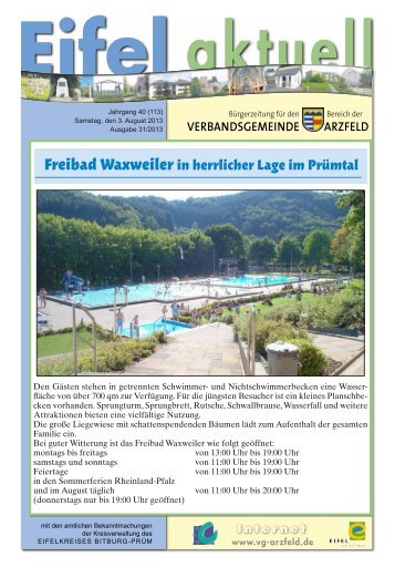 Ausgabe 31 - Verbandsgemeinde Arzfeld