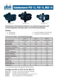 Schaltautomat PCU 12, PCU 15, MCU 15