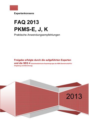 FAQ 2013 PKMS-E, J, K - RECOM GmbH & Co. KG