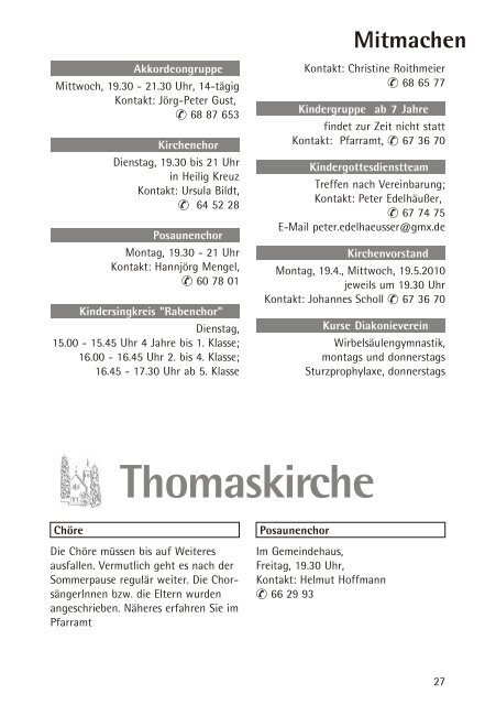 April- Mai 2011 - Thomaskirche-nuernberg.de