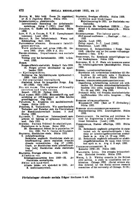 Sociala meddelanden. 1933: 7-12 (pdf) - Statistiska centralbyrån