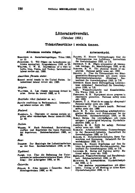 Sociala meddelanden. 1933: 7-12 (pdf) - Statistiska centralbyrån